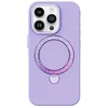 Image de Funda para móvil Joyroom PN-15L4 Dancing Circle Silicone violet avec MagSafe pour iPhone 15 Pro Max