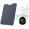 Image de Caméra de surveillance Reolink 2K+ Vision Nocturne Extérieur et Intérieur Détection IA Panneau Solaire Contrôle Vocal Audio Bidirectionnel