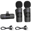 Image de Boya BY-V2 Système de microphone sans fil omnidirectionnel à double transmission Lightning iOS