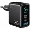 Image de Chargeur mural INIU Leopard 70W GaN Compact TFT 3 ports USB-C USB-A