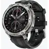 Image de Kospet Tank T4 Bluetooth GPS 48mm AMOLED Argent Bracelet Noir One size Étanche IP69K SpO2 Pulsomètre