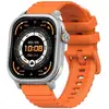 Image de Kospet Pulse Bluetooth 45mm AMOLED Argent Bracelet Orange IP68 SpO2 Pulsomètre Alerte SOS