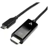 Image de Cable V7 V7UCHDMI-2M USB-C a HDMI 2 m Negro 4K Plug and Play