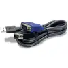 Image de Cable KVM Trendnet TK-CU15 USB VGA 4,5 m Negro Macho/Macho