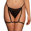 Image de String Dentelle avec Jarretière Marie