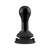 Image de Plug Anal Vibrant Globy en Verre Noir