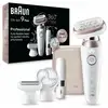 Image de Épilateur Électrique Braun Silk-épil 9 Flex 9-360 sans Fil 2 Vitesses 3 Têtes Wet & Dry
