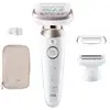 Image de Épilateur Électrique Braun Silk-épil 9 Flex 9 3D sans Fil 3 Têtes Wet & Dry
