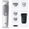 Image de Tondeuse Braun Wet & Dry grise sans fil, batterie Li-ion, 100 min, accessoires x6, IPX7