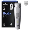 Image de Tondeuse Corps Braun Series 3 BG3500 Sans Fil 80min Waterproof 1 Sabot