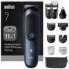 Image de Tondeuse Multifonction Braun AIO7540 Sans Fil 120min Sec et Mouillé 14 Réglages 11 Sabots Charge Rapide