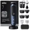 Image de Tondeuse Multifonction Braun AIO7560 Sans Fil 120min Sec et Mouillé 14 Réglages Charge Rapide