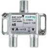 Image de Diviseur de signal Axing BVE 2-01P coaxial 5-1218 MHz acier inoxydable 10 dB