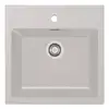 Image de Lavabo Mepamsa CUBO 56.53 Sintek Blanc 1 cuve sur plan 560x530 mm