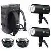 Image de Kit Flash Elinchrom THREE 2 Unités 261 Ws LED TTL HSS Bluetooth