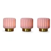 Image de Lampe Dentelles Pastelles Atelier Pierre (x3) 28x9,3x11 cm