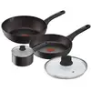 Image de Ensemble Lagostina Cucina Eco 5 pieces aluminium noir titane