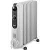 Image de Radiateur à Huile DeLonghi Radia-s Easytronic 2500W 10 Éléments Sécurité Enfant Blanc Noir