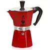 Image de Cafetière italienne Bialetti Moka Express Rouge 3 Tasses Aluminium