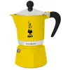 Image de Cafetière italienne Bialetti Rainbow 3 Tasses Aluminium Noir Jaune CE