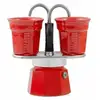 Image de Cafetière italienne Bialetti Mini Express 0,09L aluminium rouge 2 tasses