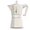 Image de Cafetière italienne Bialetti Moka Exclusive 6 Tasses Crème Aluminium poignée thermoplastique