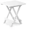Image de Table extérieure Progarden Adige carrée pliable blanche polypropylène 440x440 mm