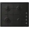 Image de Plaque de cuisson Candy CHW6LBB 4 foyers gaz 60 cm inox intégrée noire