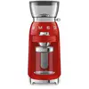 Image de Moulin à café Smeg CGF03RDEU rouge 240 g meule conique inox