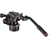 Image de Rotule vidéo Manfrotto MVH608AH Nitrotech 608 XSF aluminium 8 kg base plate noire rouge