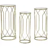 Image de Table d'appoint Mauro Ferretti Tunisi (x3) 32x71-28x65-23x61 cm