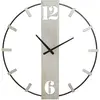 Image de Horloge analogique murale Mauro Ferretti Silvery 61x4,5x63 cm
