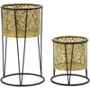 Image de Vase Mauro Ferretti Leavy Coppia (x2) 21x40-19x22 cm
