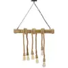 Image de Lampe suspendue en bamboo Mauro Ferretti 80x15x120 cm