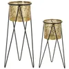 Image de Cache-pot Mauro Ferretti Drak (x2) 21x20x46-18x18x32 cm
