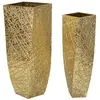 Image de Vase carré Mauro Ferretti (x2) 34x34x90-25x25x78 cm