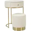 Image de Table de chevet coiffeuse Mauro Ferretti Sharon 52x70-36x39 cm