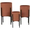 Image de Cache-pot Mauro Ferretti Milly (x3) 36x56,5-30x48,5-24x37,5 cm