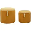 Image de Pouf avec rangement Mauro Ferretti Bolzano (x2) 38x38-32x28 cm