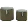 Image de Pouf avec rangement Mauro Ferretti Bolzano (x2) 38x38-32x28 cm