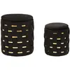 Image de Pouf avec rangement Mauro Ferretti Shanty (x2) 37x42-28x35 cm