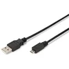 Image de Câble Ewent USB 2.0 vers MicroUSB Mâle/Mâle 50 cm Noir