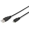 Image de Ewent Câble USB 2.0 vers MicroUSB Mâle/Mâle 1.8m Noir