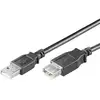 Image de Câble USB Ewent EC1012 1,8 m USB 2.0 Mâle/Femelle Noir