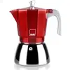 Image de Cafetière italienne Ibili Elba 0,6L aluminium rouge inox compatible induction