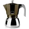 Image de Cafetière italienne Ibili Elba en fonte d'aluminium et acier inoxydable 0,6 L, base 13 cm, résistance. déchirer