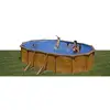 Image de Piscine Gre KIT500W ovale 14550L bois filtration échelle bâche