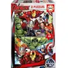 Image de Puzzles avec 48 pièces Marvel Avengers (x2) 22x31x5 cm