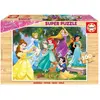 Image de Puzzle de 100 pièces en bois Disney Princess 30x23x5 cm
