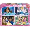 Image de Puzzles multi 4 Disney Princess 22x36x6 cm